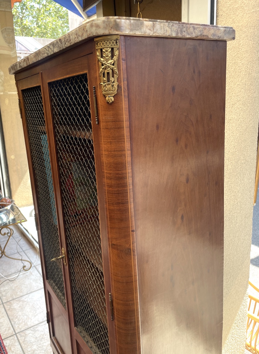 Napoleon III Marquetry Bookcase-photo-4