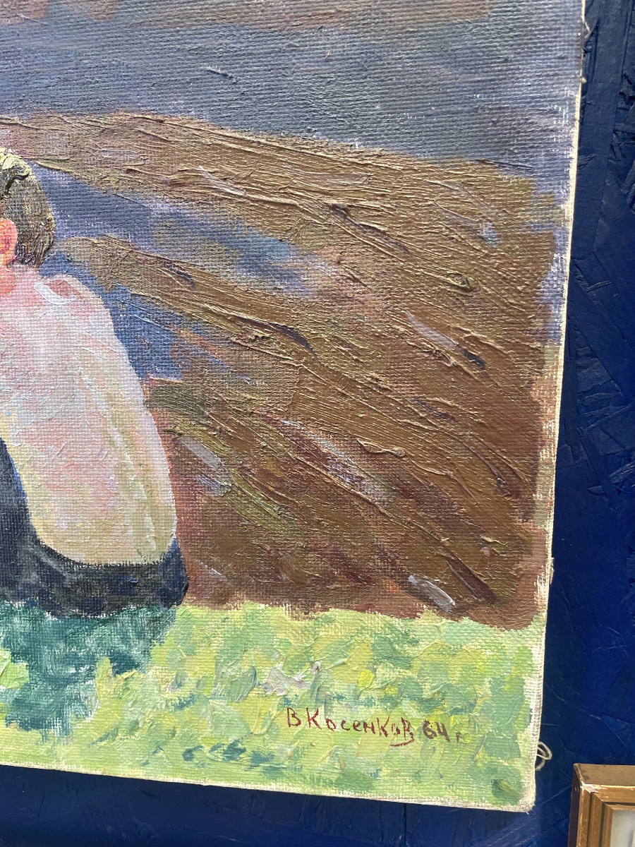 Russian Oil On Canvas, “morning”-photo-1