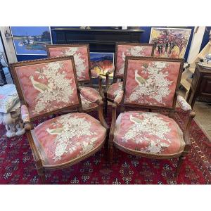 4 Louis XVI Style Armchairs