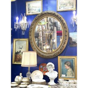 Grand miroir doré XIXeme 