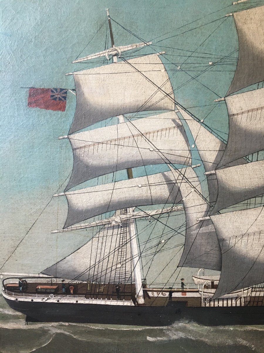 Attr. To William Howard Yorke (1847-1921) The Ship  Cumberland   English School 19th-photo-2