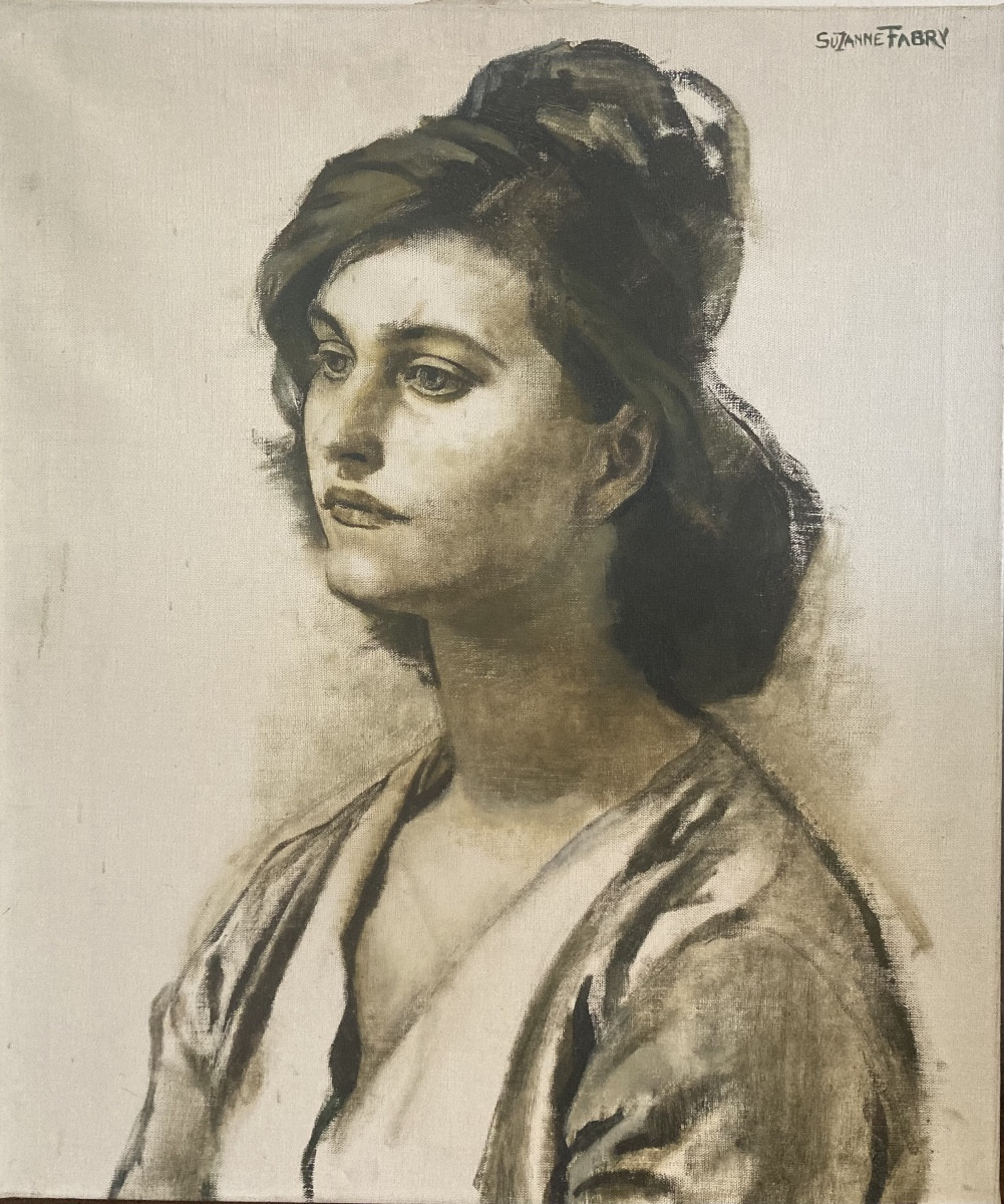 Suzanne Fabry (1904-1985) Portrait De Julie