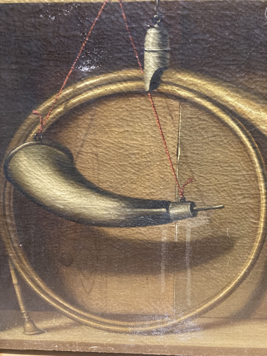 École Américaine  Nature morte en trompe l'œil-photo-4