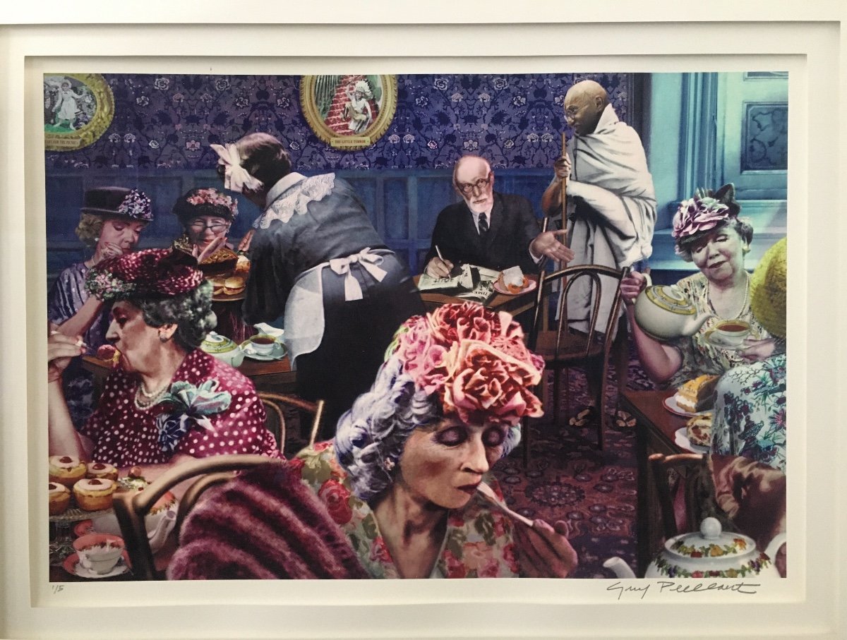 Guy Peellaert (1934-2008) Sigmund Freud, Mahatma Gandhi, Giclee Print 1/5 Ex-photo-1