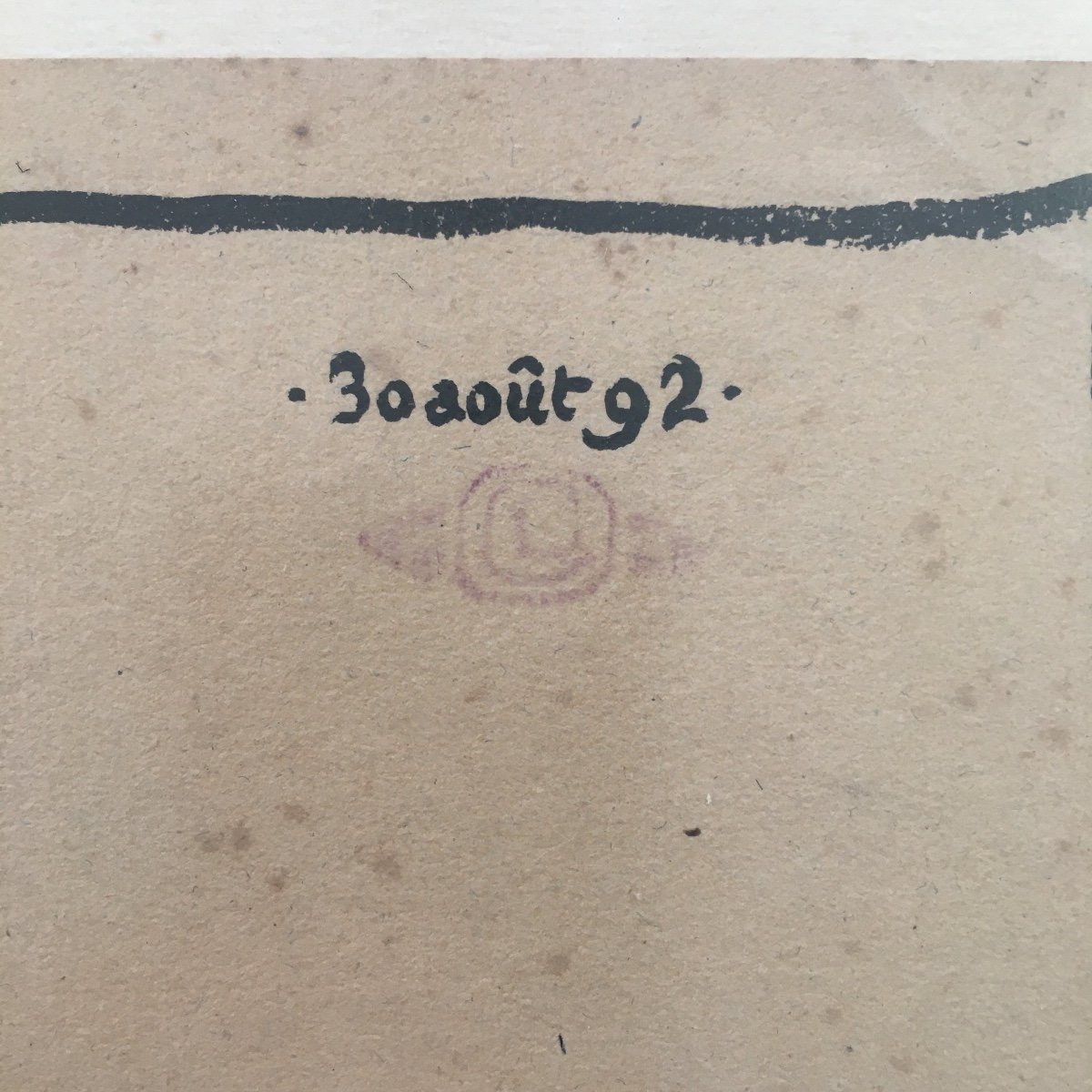 Georges Lemmen (1865-1916)  Rose Trémière  Encre Sur Papier-photo-2