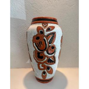 Charles Catteau Vase For Boch Frères Kéramis