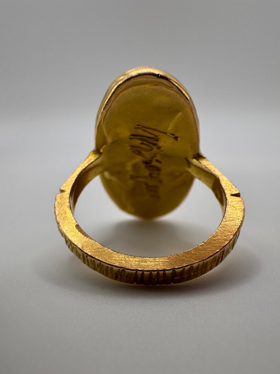 Ring By Nino D’antonio Germano, 18-karat Yellow Gold, 20th Century -photo-4