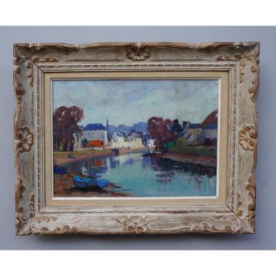 Huile Sur Toile Sortie de Quimper