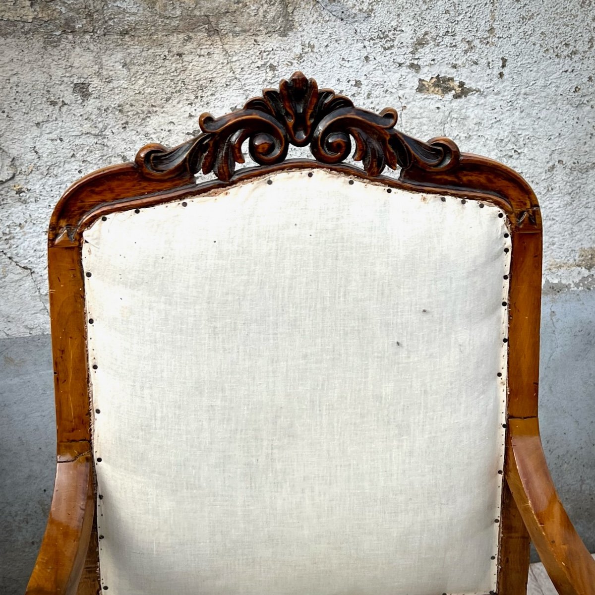 Pair Of Armchairs With Butt In Fruit Tree XIX-photo-2