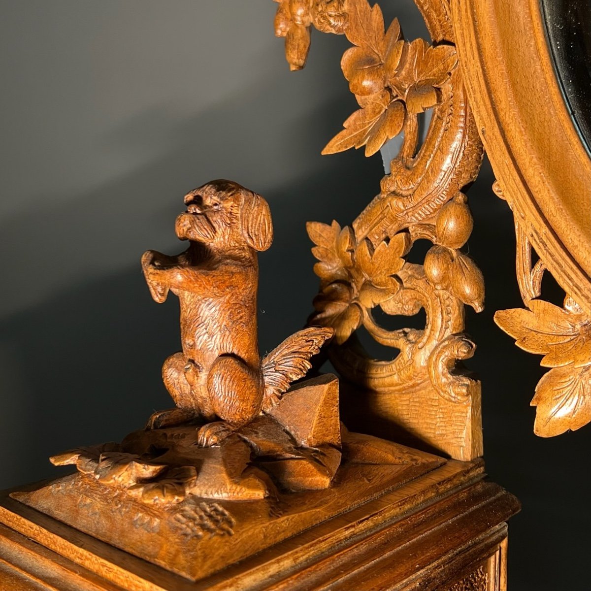 Psyche Carved Wood Work From Brienz Switzerland-photo-3