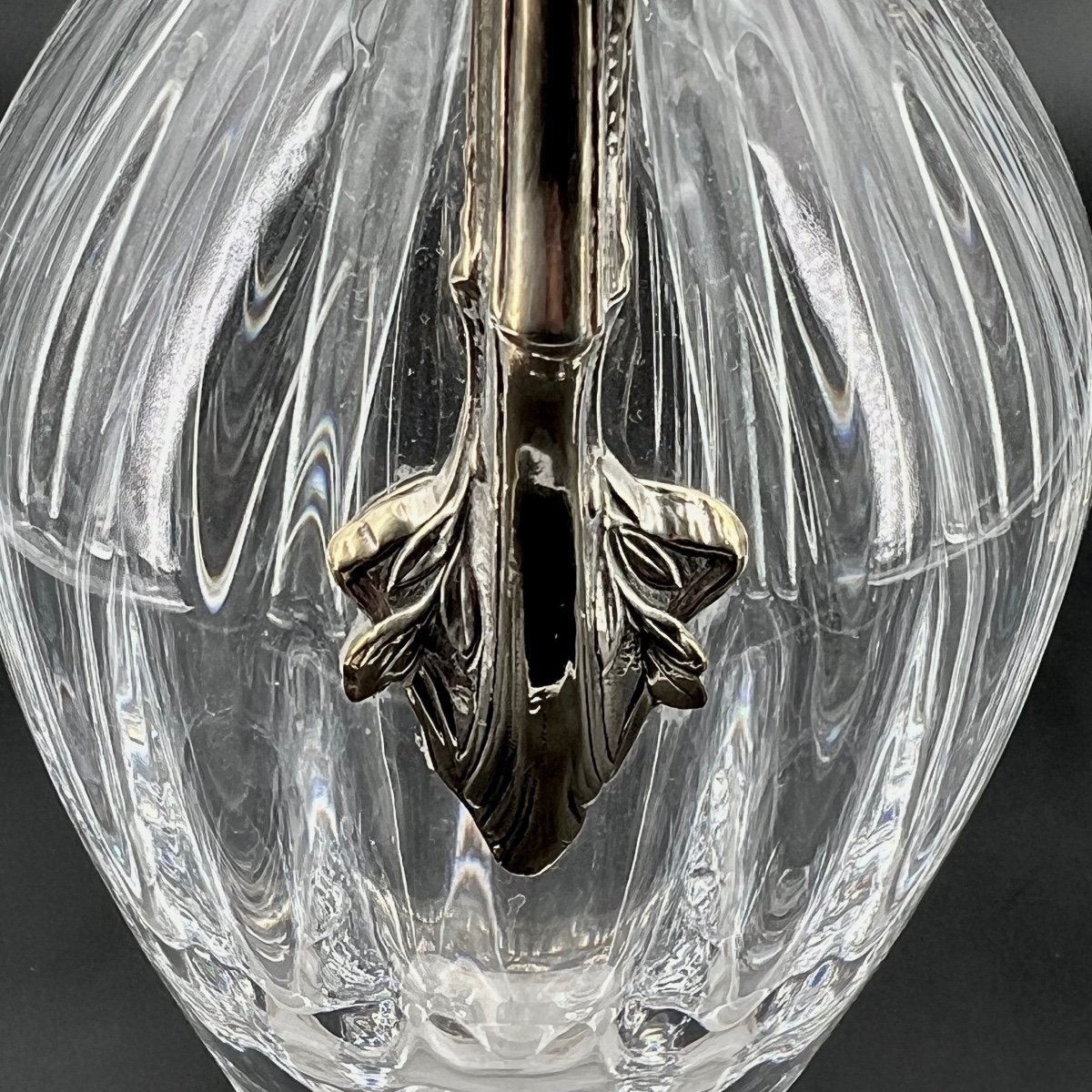 Pair Of Sterling Silver And Crystal Ewers Tétard  Frères Paris-photo-2