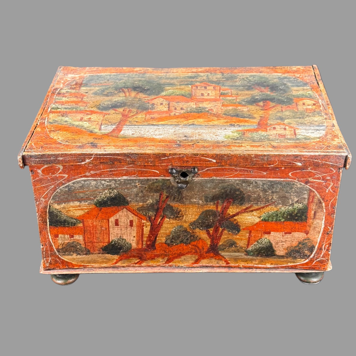 Coffret De Courtoisie Polychrome XIX ème -photo-2