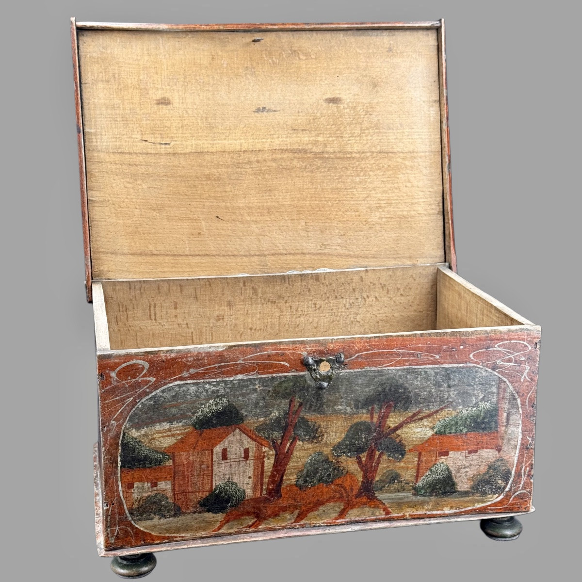 Coffret De Courtoisie Polychrome XIX ème -photo-3