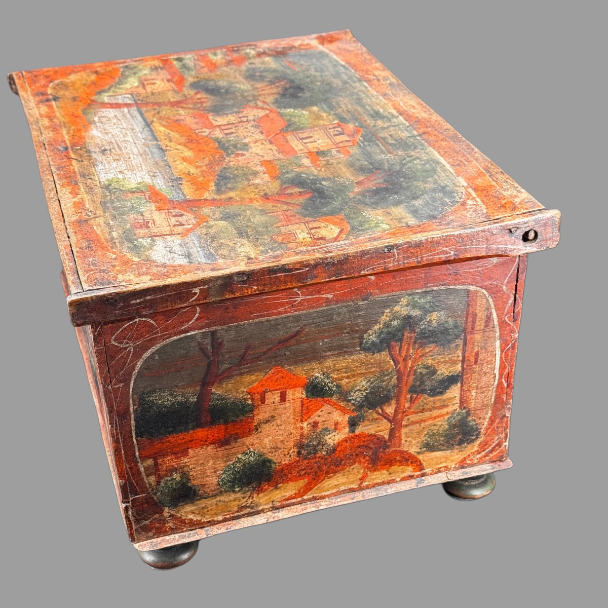 Coffret De Courtoisie Polychrome XIX ème -photo-1