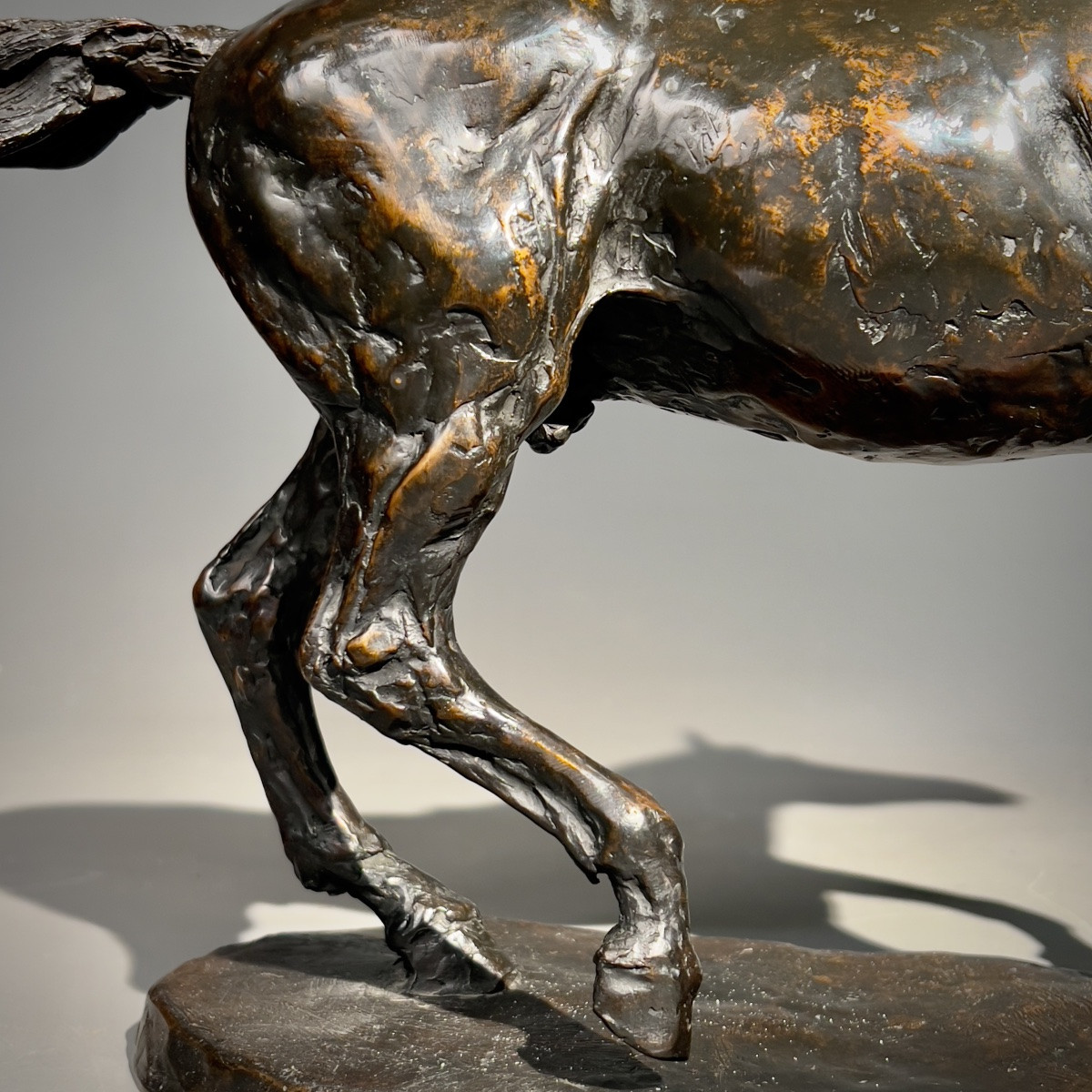 Bronze Horse Signed Joel Blanc -photo-4