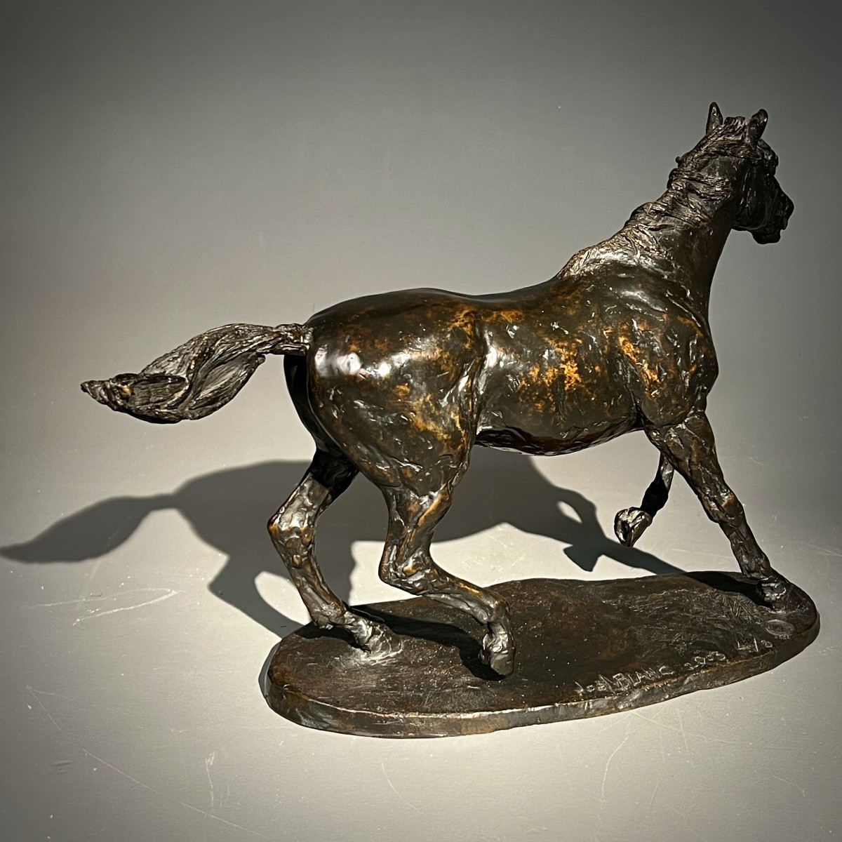 Bronze Horse Signed Joel Blanc -photo-7