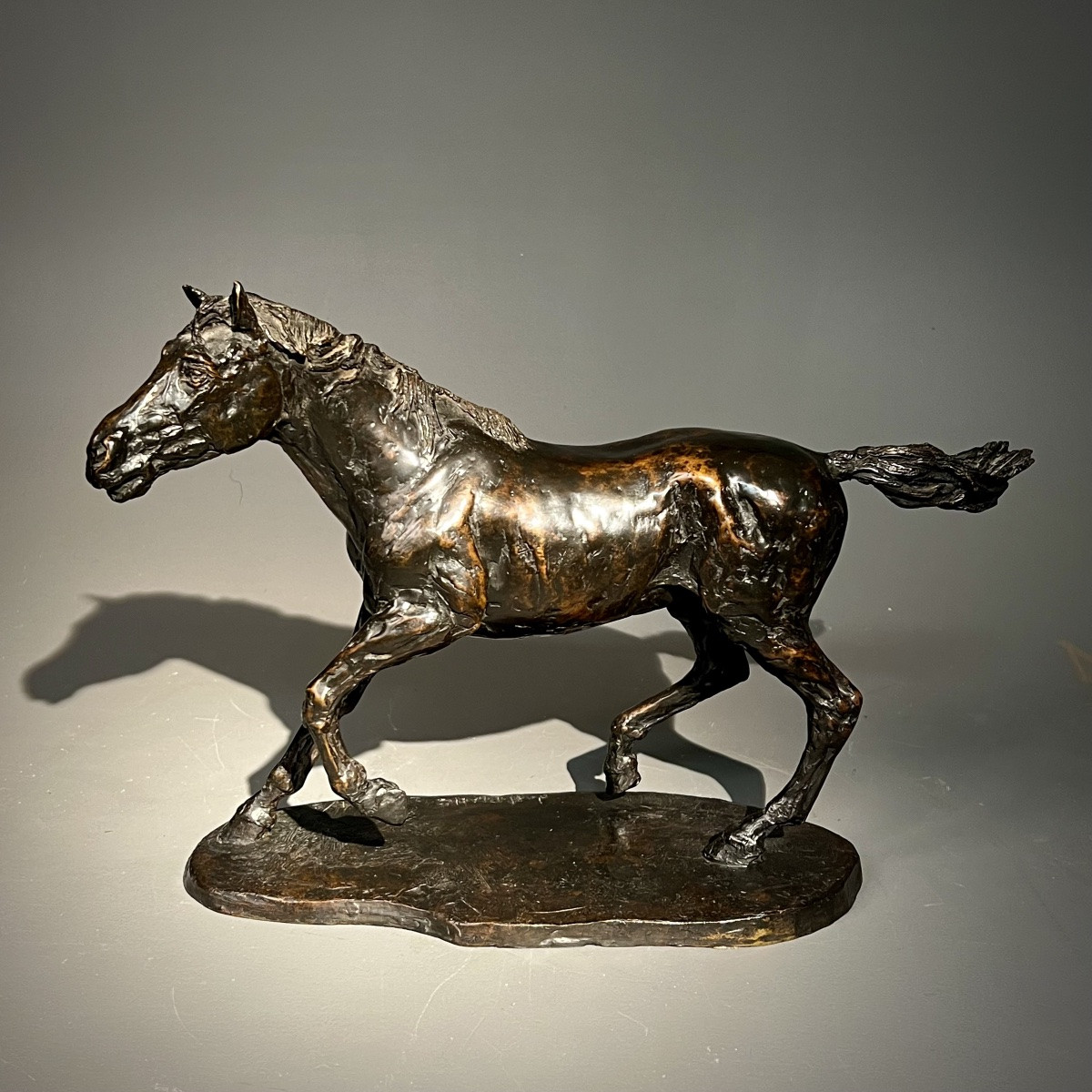 Bronze Horse Signed Joel Blanc -photo-8