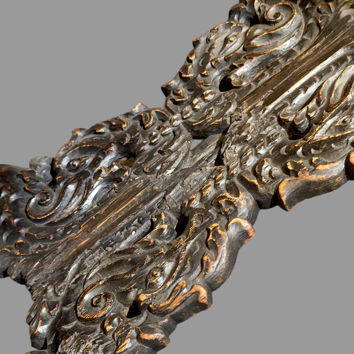 Ceremonial Table, Marble Top, 17th Century Italy, Carved Base -photo-2