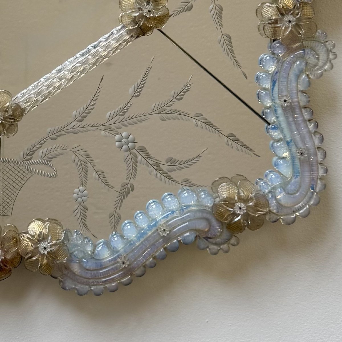 Venetian Mirror In Murano Glass -photo-3