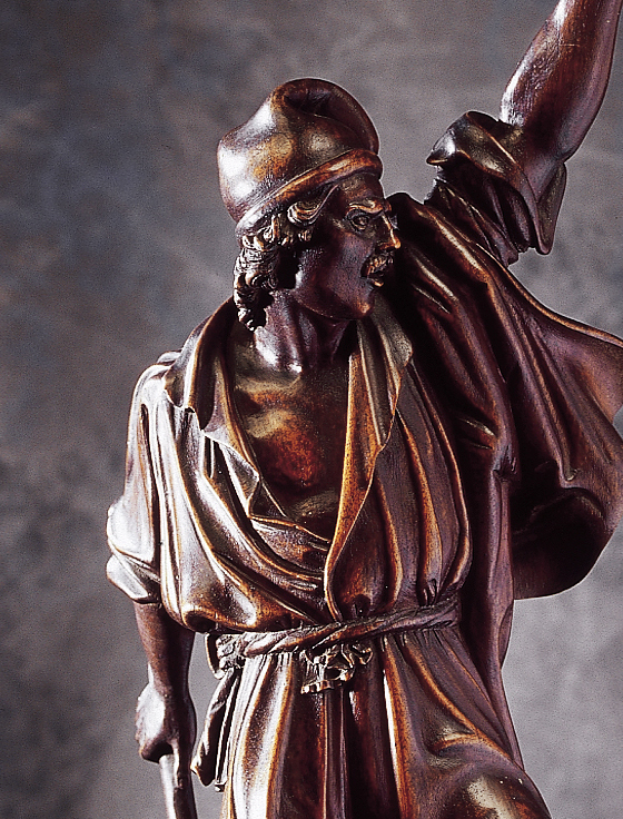 Statue Of A Fighter - Garibaldi - Walnut XIX