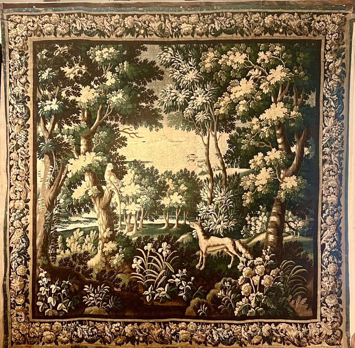 18th-century Verdure Tapestry From Aubusson