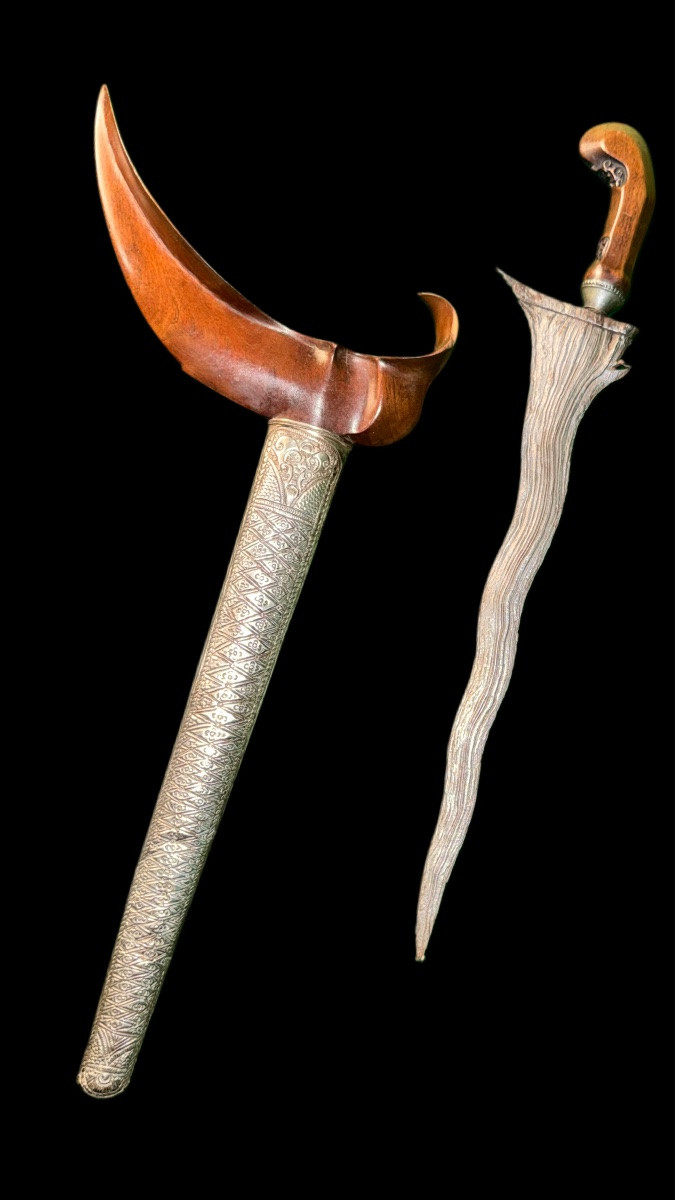 Kris  Java lame  ondulée  XIX ème -photo-1