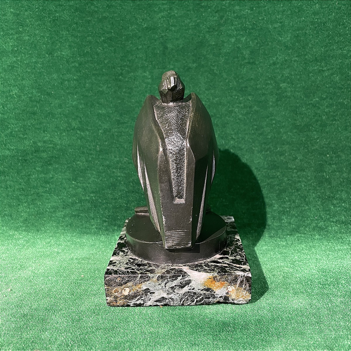 Pélican, sculpture en métal patine bronze  signée L.Artus-photo-4