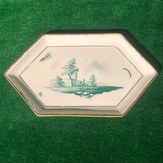 Faïencerie d'Epinal Small Set Including A Tray, A Box And 4 Ashtrays By A.gluntz-photo-2