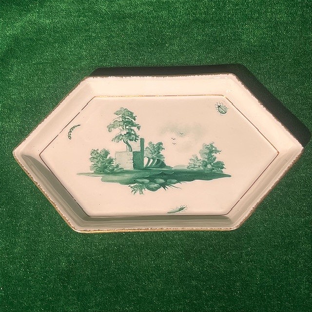 Faïencerie d'Epinal Small Set Including A Tray, A Box And 4 Ashtrays By A.gluntz-photo-4