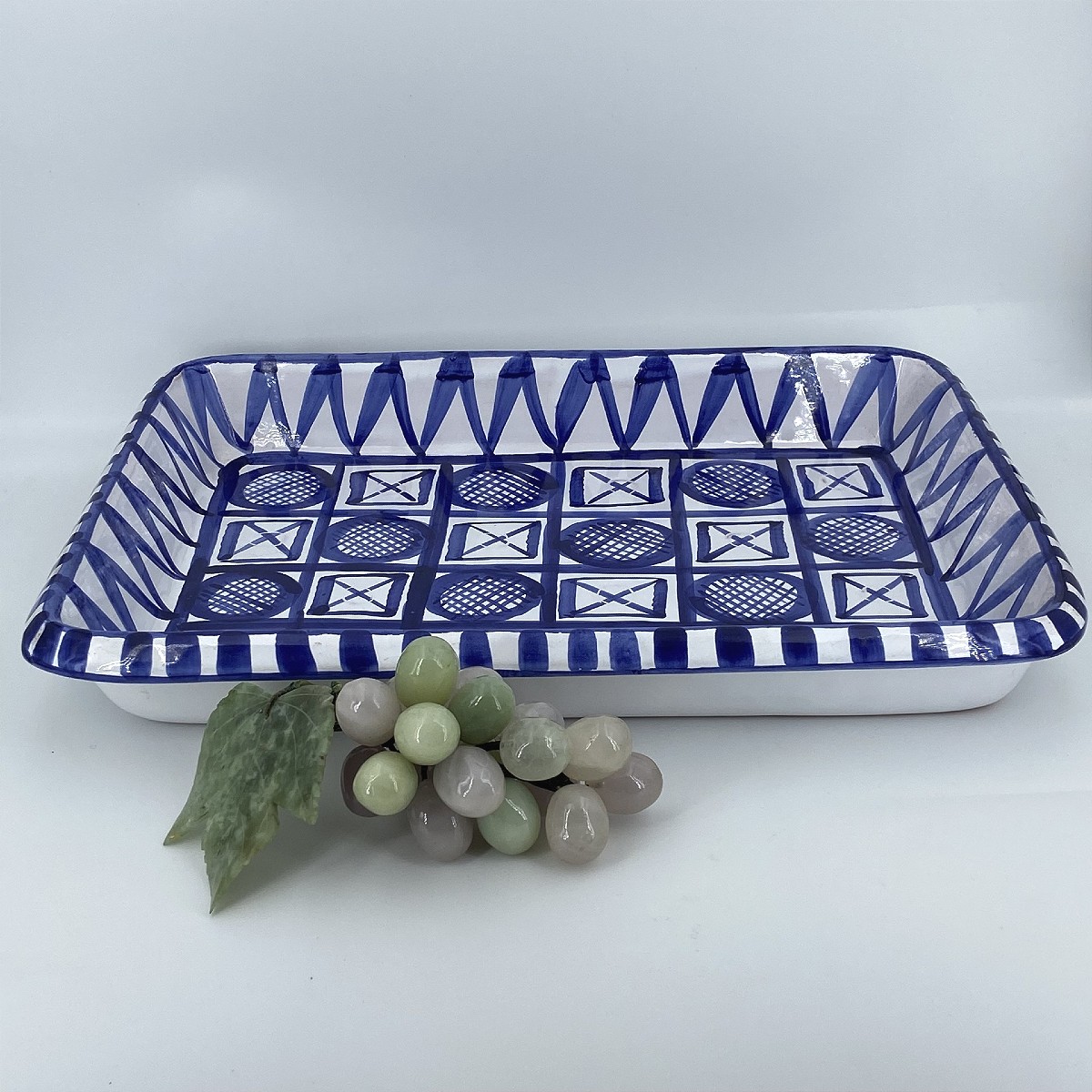 Blue Ceramic Dish From Vallauris, Signed R.picault (robert Picault 1919-2000)-photo-3