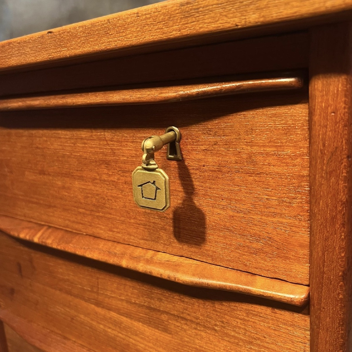 Bureau Scandinave  Années 60 teck Pieter Lovig Nielsen-photo-1