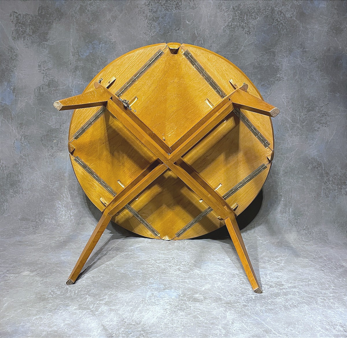 Marcel Gascoin "marguerite" Table And Chairs Set.-photo-4