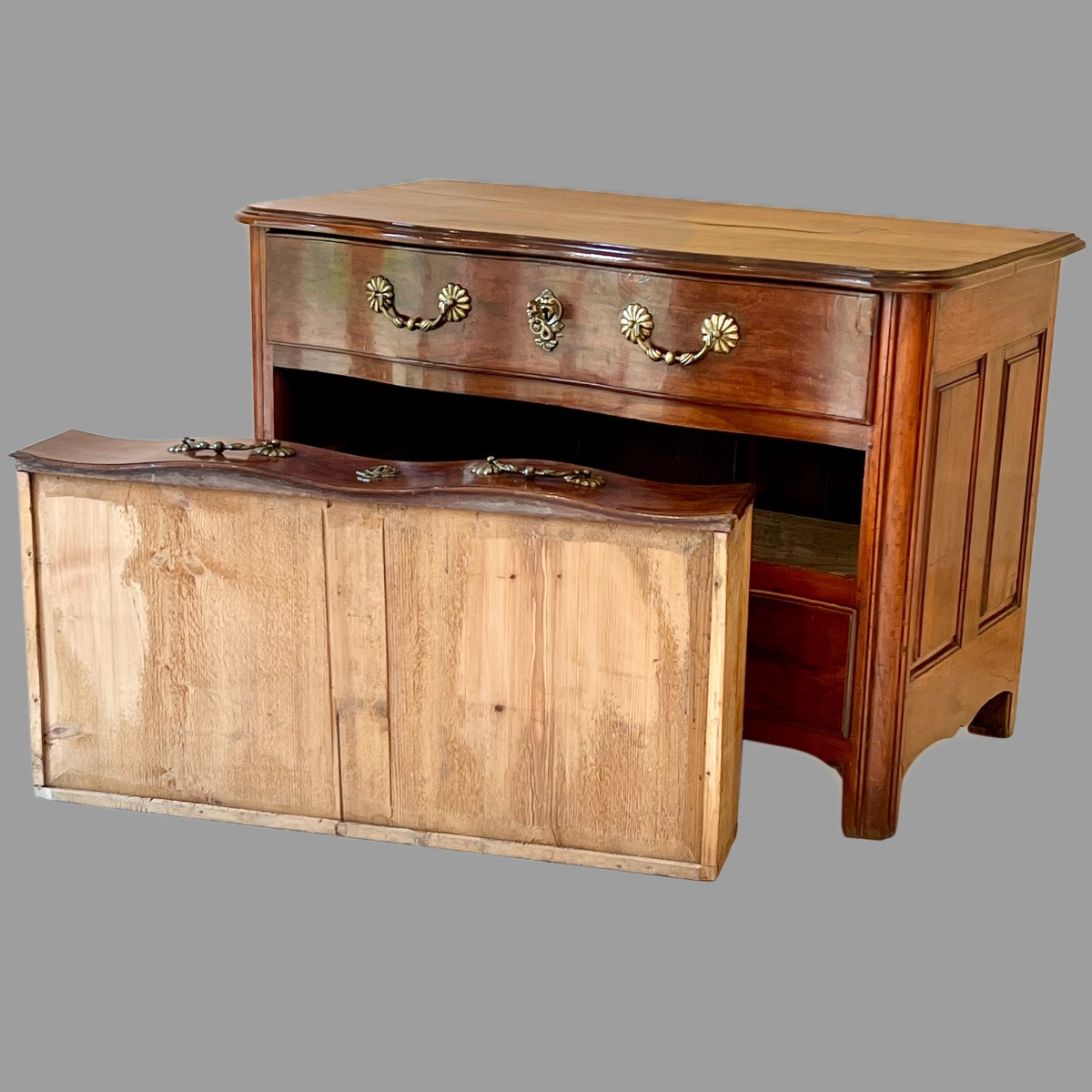 18th Century Louis XIV Crossbow Chest Of Drawers-photo-4