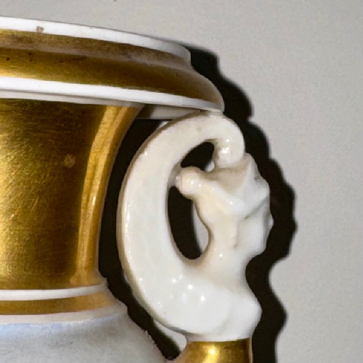 Vase With Italian Landscapes Porcelain From Paris - 19th C-photo-3