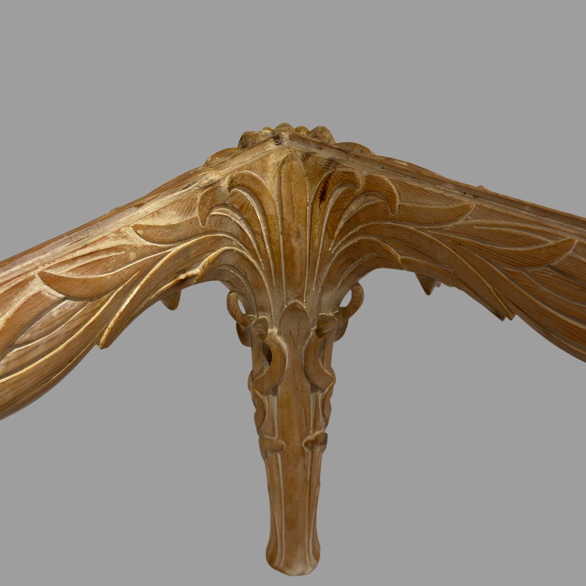 Vintage Carved Wood Coffee Table By Chelini, Italy-photo-1