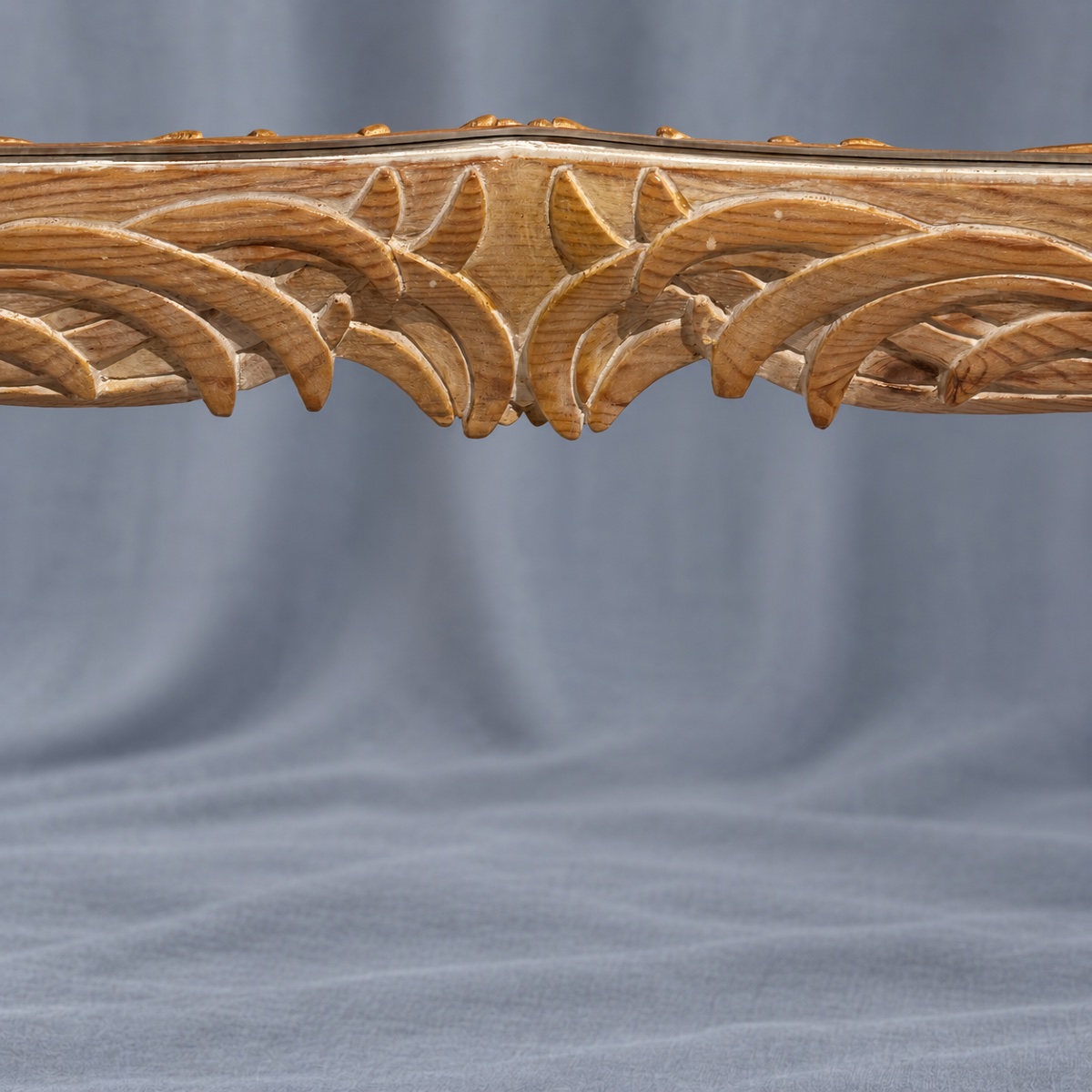Table de salon bois sculpté  de roseaux-photo-4