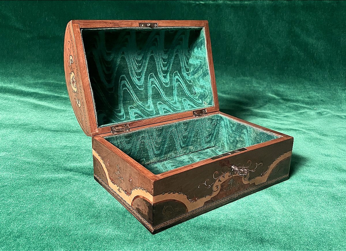 Small, Domed Box, 19th Century, Sorrento, Italy-photo-4