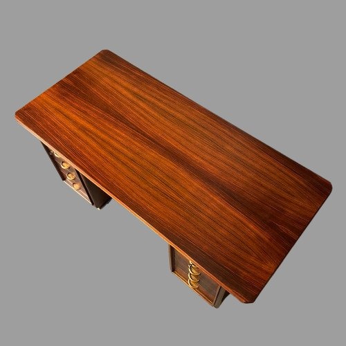 Vintage Art Deco Desk Made Of Rosewood-photo-3