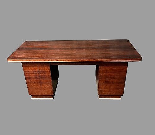 Vintage Art Deco Desk Made Of Rosewood-photo-2