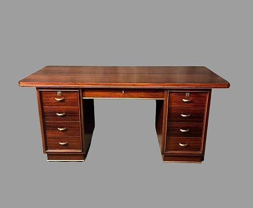 Vintage Art Deco Desk Made Of Rosewood
