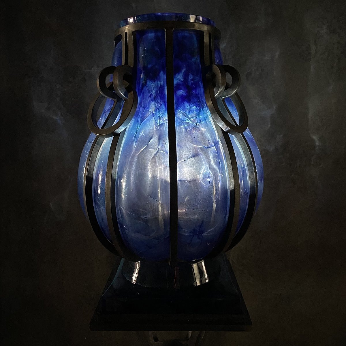 "macao" Crystal And Wrought-iron Saddle By André Dubreuil, Crafted By Daum -photo-2
