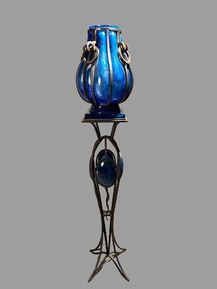 "macao" Crystal And Wrought-iron Saddle By André Dubreuil, Crafted By Daum -photo-4
