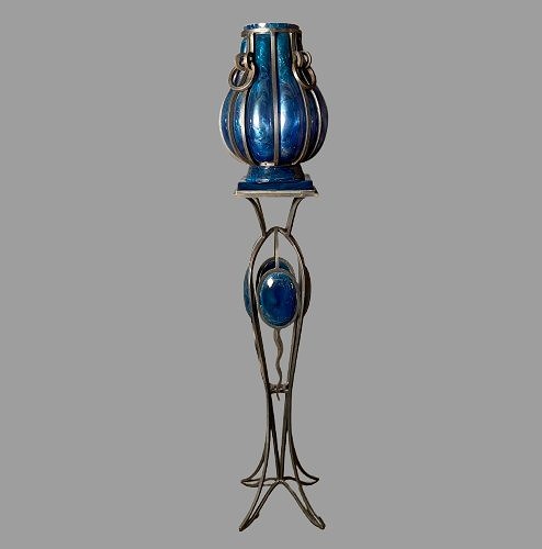 "macao" Crystal And Wrought-iron Saddle By André Dubreuil, Crafted By Daum 