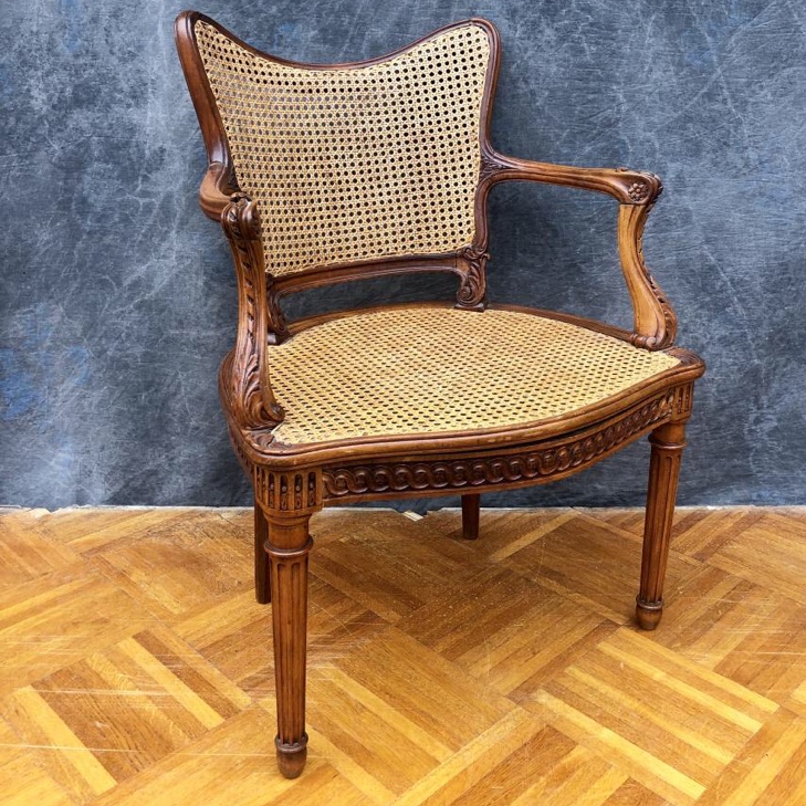 Carved Armchair 19th Canne