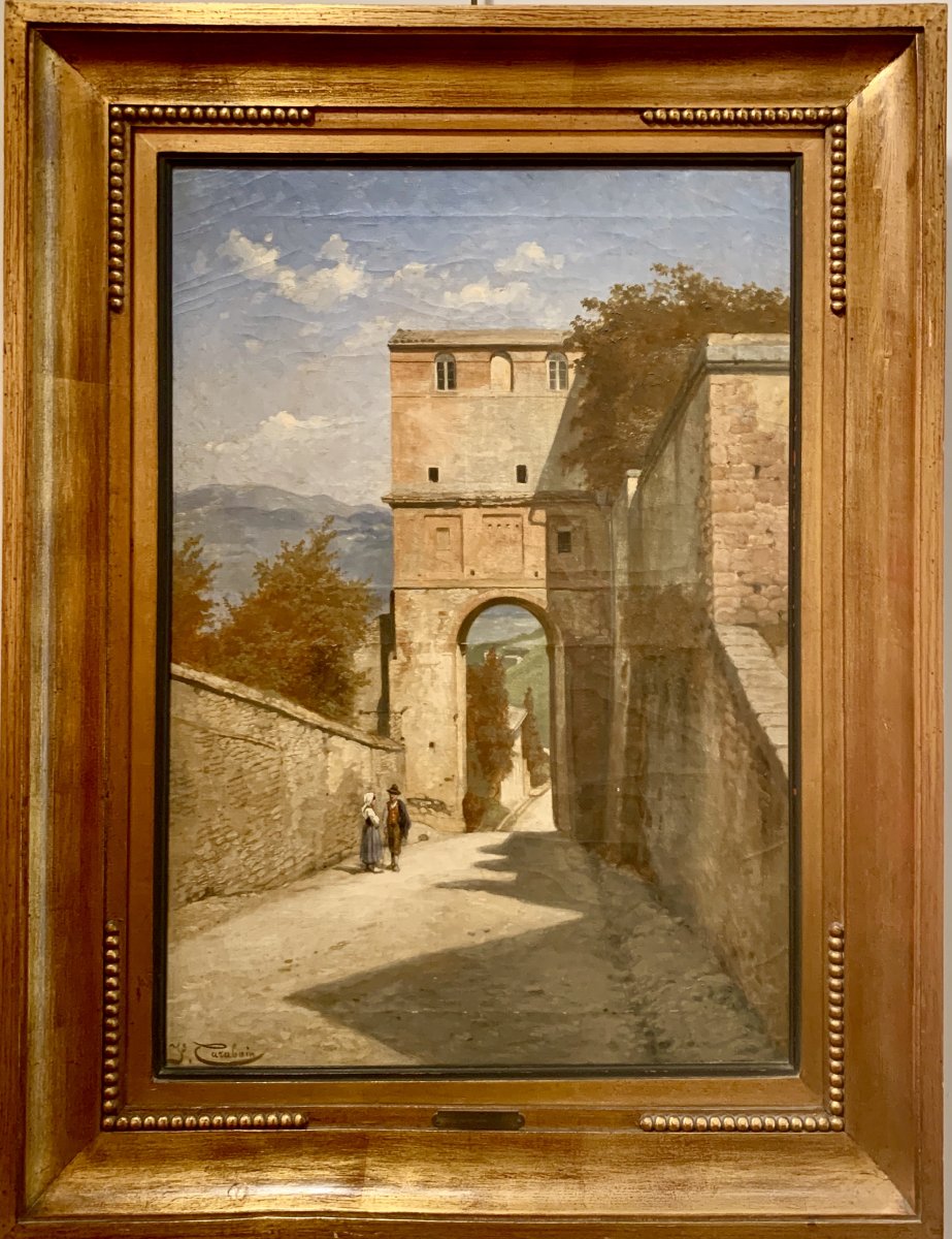 Perouse ou Perugia Par Jacques Carabain (1834-1933)-photo-2