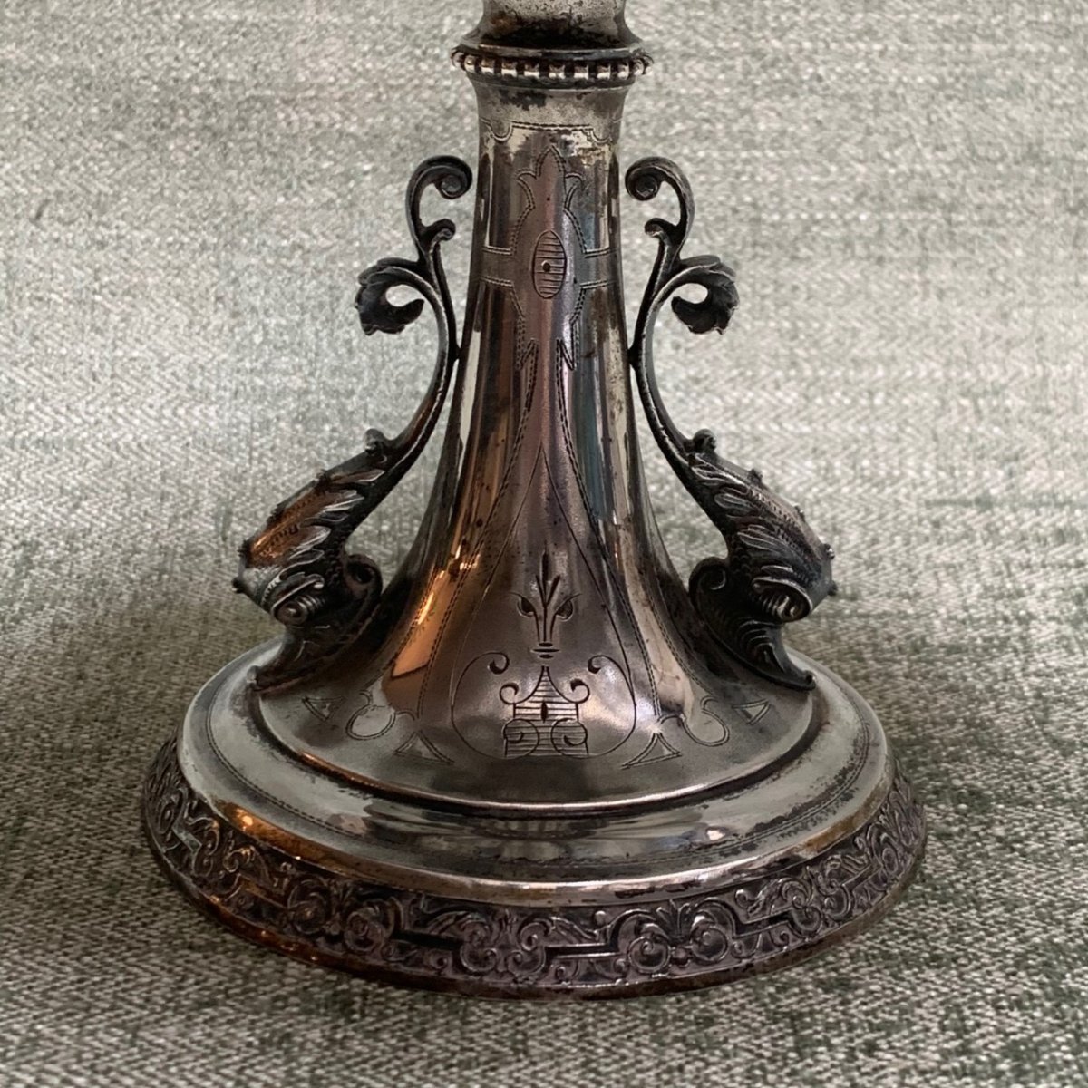 Polylobée Silver Cup Napoleon III Period-photo-3