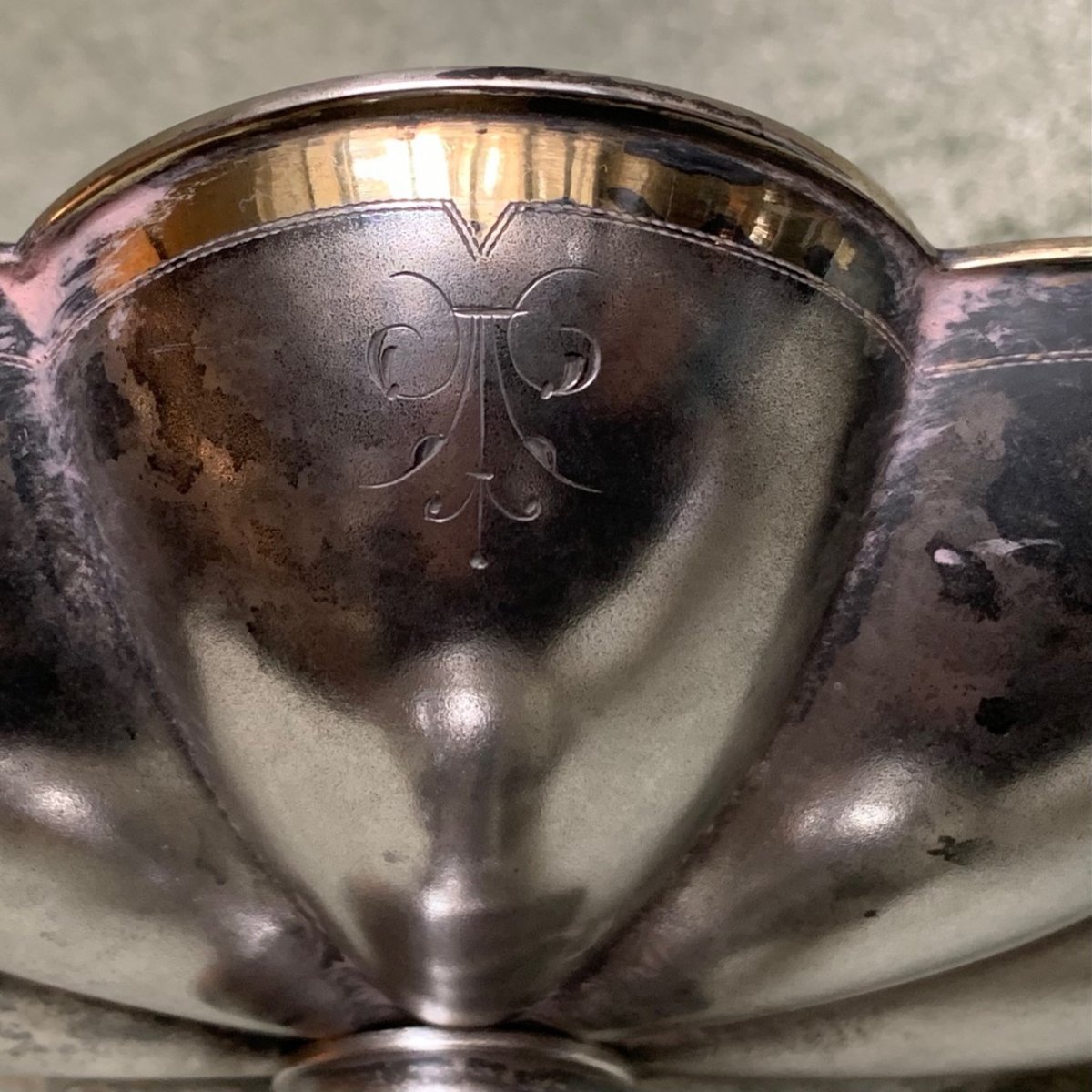 Polylobée Silver Cup Napoleon III Period-photo-1