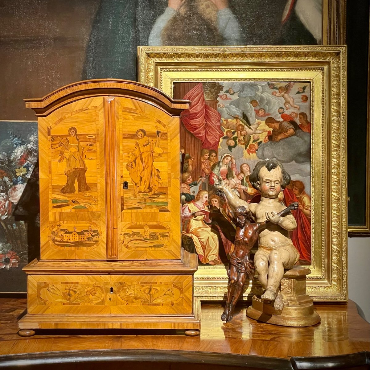 Cabinet XVIII ème Marqueté 