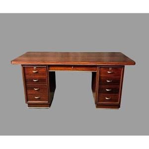 Vintage Art Deco Desk Made Of Rosewood