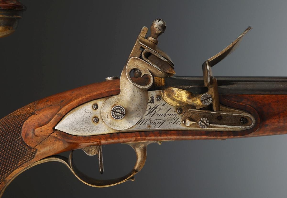 Pair Of Musketeer Pistols From The 2nd Company Of The King's Military Household 1814-photo-2